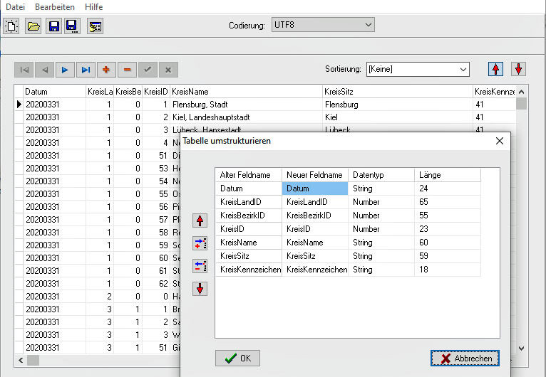 PTF Editor 1.5.1: Kostenloser Tabelleneditor für die Entwicklung Ihrer Datenbanklösungen!